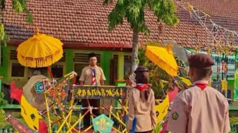 Apel Pembukaan Penerimaan Tamu Ambalan MAN 10 Jombang Berlangsung Khidmat dan Penuh Semangat