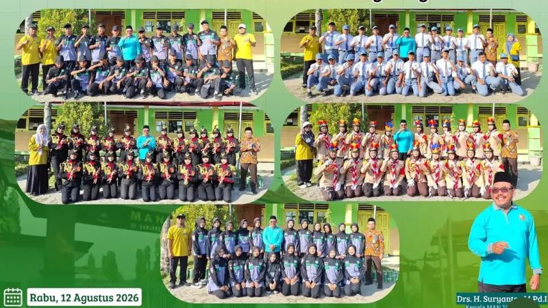 Semangat Kemerdekaan ,Tim Gerak Jalan MAN 10 Jombang Borong Juara HUT RI ke-81
